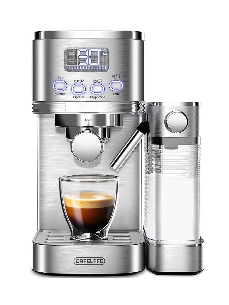 3In1 Automatic Coffee Machine Cafeteria Cappuccino Latte Espresso Maker Fully Automatic Milk Froth Stainless Steels