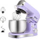 Stand Mixer,3.2Qt Small Electric Food Mixer,6 Speeds Portable Lightweight Kitchen Mixer for Daily Use with Egg Whisk,Dough Hook,Flat Beater (Black)