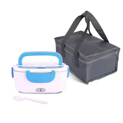 2-In-1 Electric Heating Lunch Box Car + Home 12V 220/110V Portable Stainless Steel Liner Bento Lunchbox Food Container Bento Box