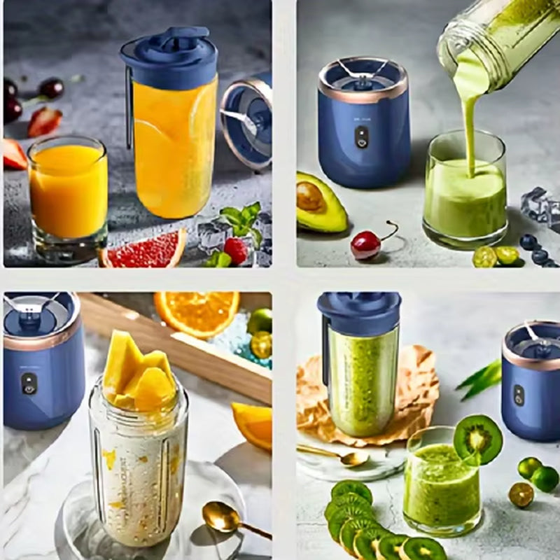 Portable Fruit Juice Blenders Summer Personal Electric Mini Bottle Home USB 6 Blades Juicer Cup Machine for Kitchen