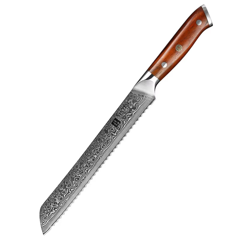 1-10 PCS Kitchen Knife 67 Layers Damascus Steel Chef Slicing Utility Paring Knife Steel Rosewood Handle Razor Sharp