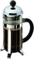 34Oz Chambord French Press Coffee Maker, High-Heat Borosilicate Glass, Polished Stainless Steel – Made in Portugal