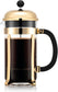 34Oz Chambord French Press Coffee Maker, High-Heat Borosilicate Glass, Polished Stainless Steel – Made in Portugal