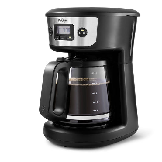 12 Cup Programmable Coffee Maker with Strong Brew, Stainless