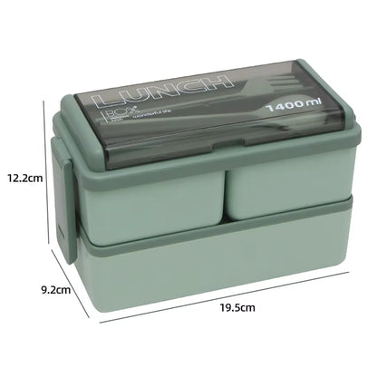 Kitchen Supplies, Double-Layer Compartment Insulation Set, Easy to Clean, Microwave Oven, Plastic Lunch Box