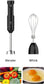 Cordless Hand Blender,  Variable Speed Immersion Blender Handheld Rechargeable, with Fast Charger, Egg Whisk, for Smoothies, Milkshakes, Hummus and Soups – Black