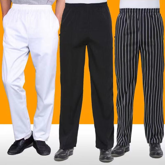 Chef Pants for Men Restaurant Kitchen Unisex Cook Works Lightweight Baggy Trousers Chef Accessories Chef Bottoms Uniform Men