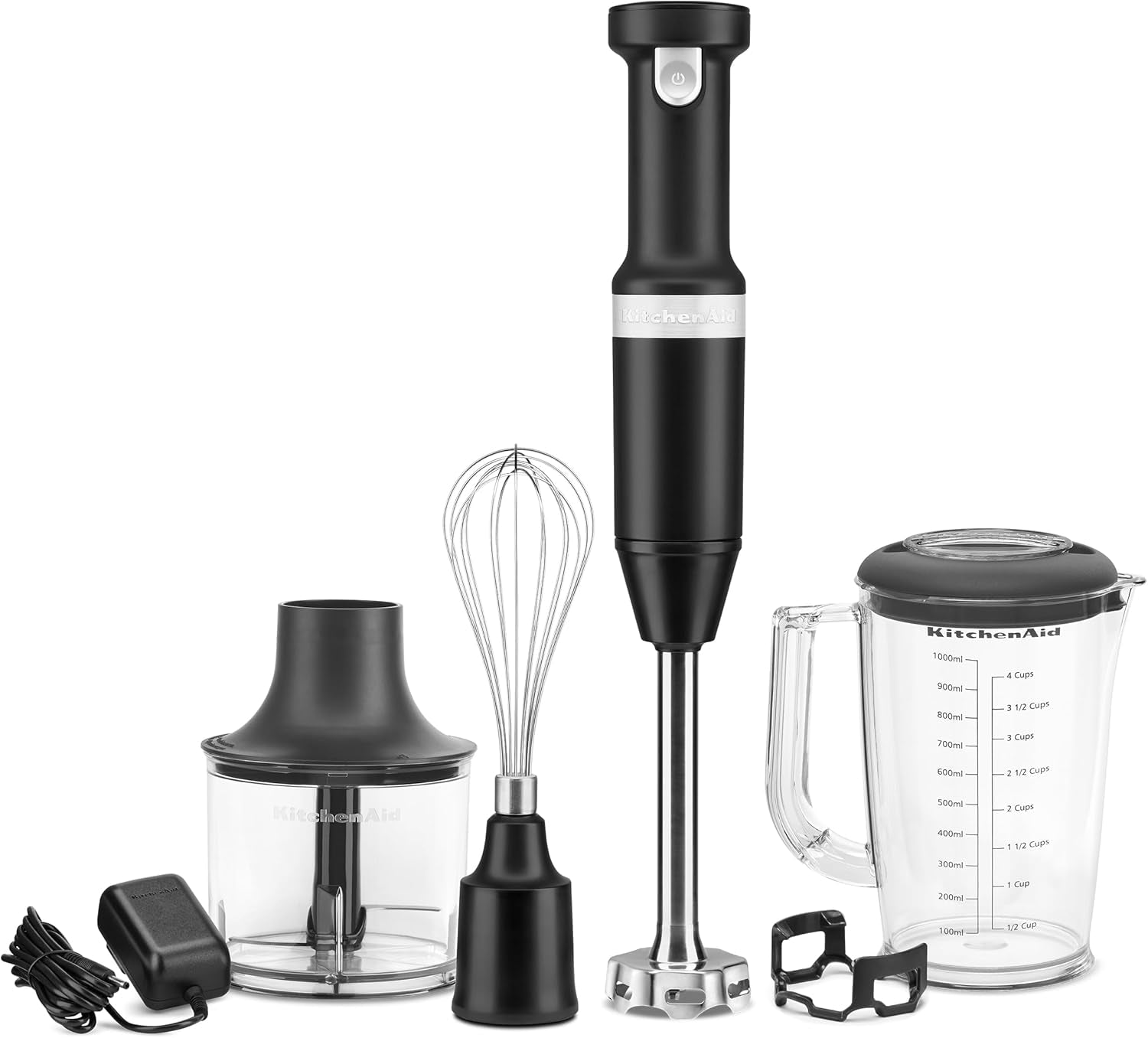 Cordless Variable Speed Hand Blender - KHBBV53, Blue Velvet & 3.5 Cup Food Chopper - KFC3516, Blue Velvet