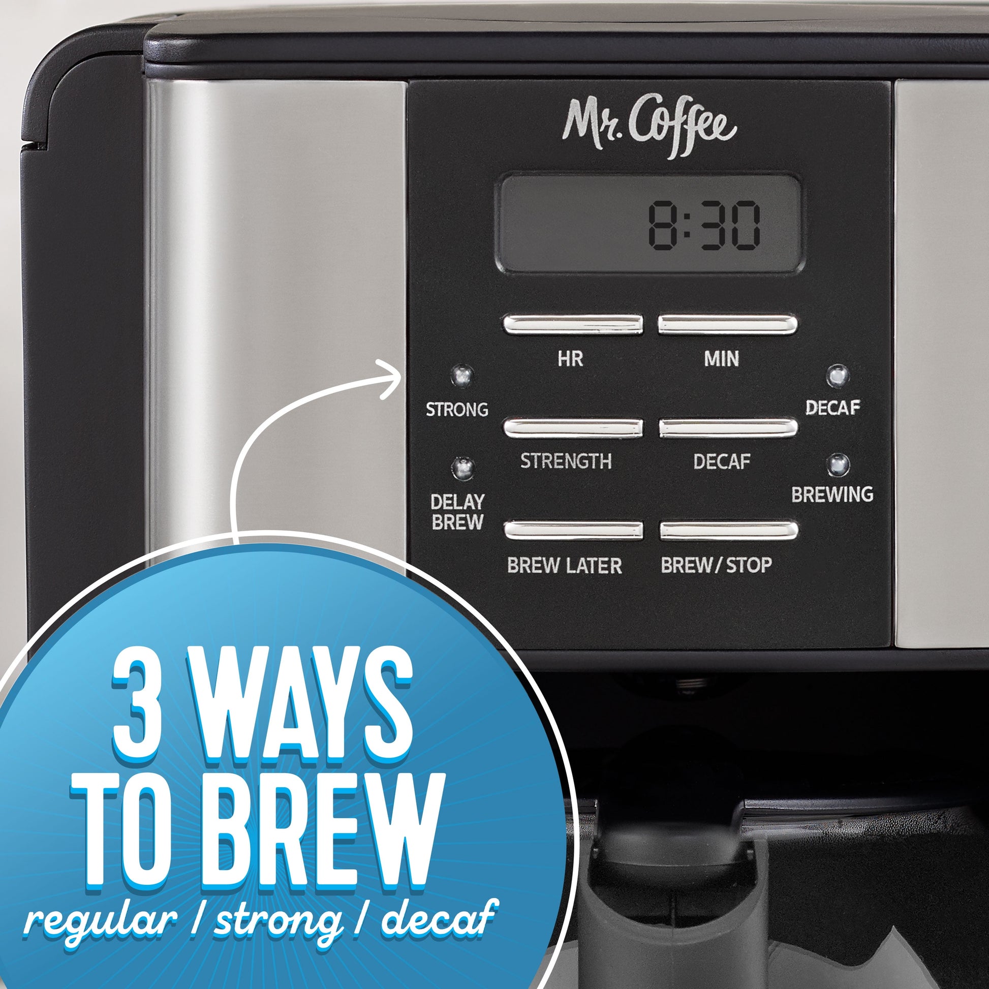 Programmable 3-Way Brewing System 12-Cup Drip Coffee Makers