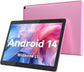 Tablet 10 Inch Android Tablets, Android 14 Tablet Quad Core Processor 32GB Storage Tablet Computer, 6GB RAM, 8MP Camera, Long Battery Life Black