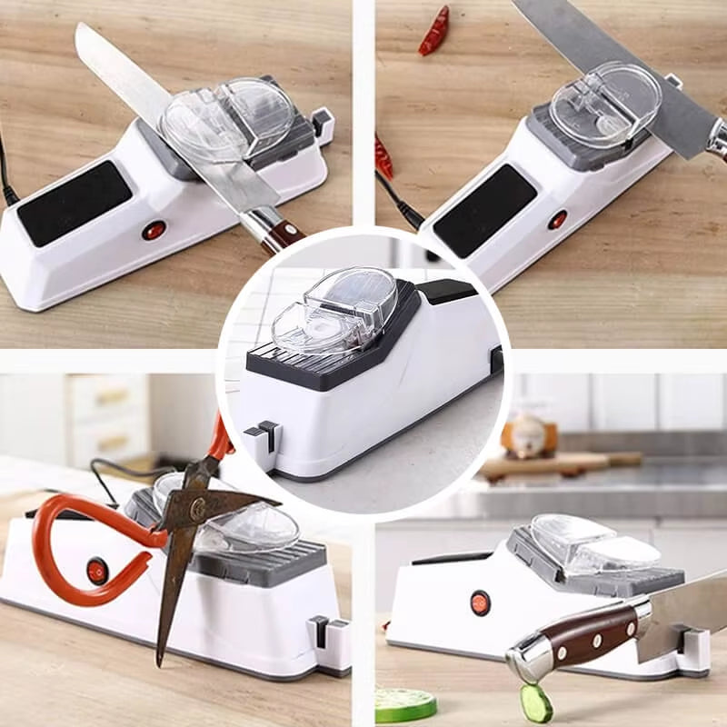 Knife Sharpening Electric Multifunctional Knife Sharpening Machine Kitchen Gadget for 5 Seconds Fast Sharpening & Polishing