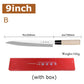 Professional Japanese Sashimi Knife Sushi Chef Knives Salmon Slicing Raw Meat Butcher Cleaver Stainless Steel Filleting Knife