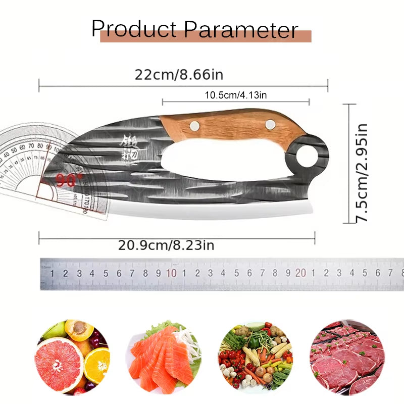 Chopping Knife Labour-Saving Chopper Household Kitchen Ultra-Sharp Slicing Knife Cut Vegetables and Meat Professional Chef Knife