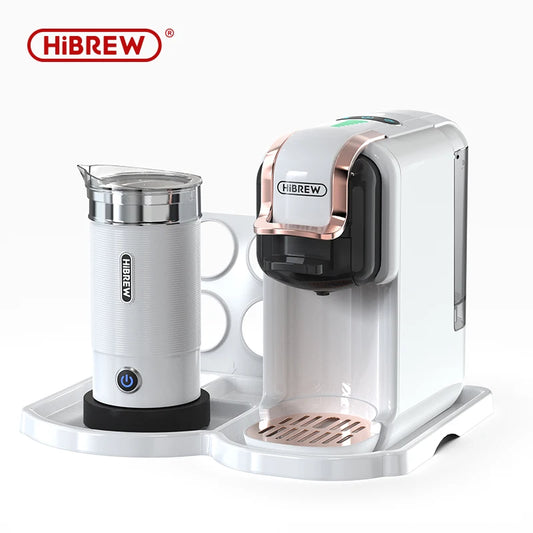 5 in 1 Multiple Capsule Coffee Machine Hot/Cold DG Cappuccino Nes Small Capsule ESE Pod Ground Coffee Cafeteria 20Bar H2B