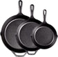 10.25 Inch Cast Iron Pre-Seasoned Skillet – Signature Teardrop Handle - Use in the Oven, on the Stove, on the Grill, or over a Campfire, Black