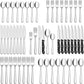 48-Piece Silverware Set with Steak Knives for 8, 18/8 Stainless Steel Flatware Cutlery Set for Home Kitchen Restaurant Hotel, Kitchen Utensils Set, Mirror Polished, Dishwasher Safe