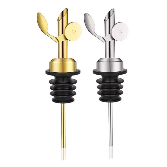 1Pc Oil Bottle Stopper Cap Dispenser Sprayer Lock Wine Pourer Sauce Nozzle Liquor Leak-Proof Oil Pour Spouts Kitchen Tools