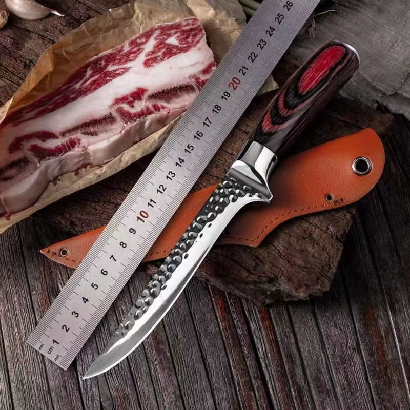 Professional Boning Knife Hand Forged Kitchen Knife Fillet Knife for Fish Meat Deboning Chef Butcher Knife Cleaver Cooking Tools