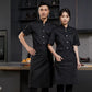 Short Sleeve Chef Uniform Cook Shirt Man Women Restaurant Hotel Costume Kitchen Uniform Bakery Unisex Waiter Master Chef