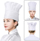 Chef Hat,Adult Adjustable Hook and Loop Tape Baker Hat Kitchen Cooking Chef Cap for Men Women Kids