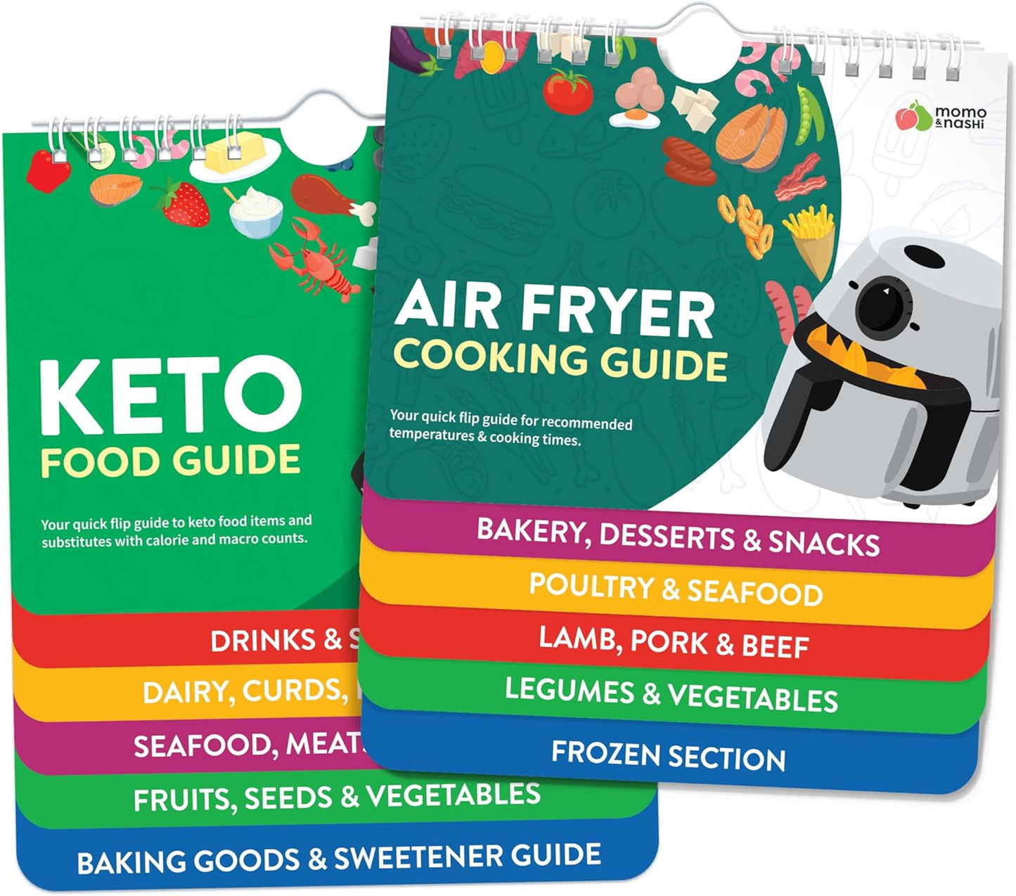 Air Fryer Cheat Sheet Magnets Cooking Guide Booklet - Air Fryer Cookbooks - Air Fryer Liners - Air Fryers Kitchen Gifts Gadgets 2024 - Air Fryer Accessories - Air Fryer Cooking Guide Airfryer Liners