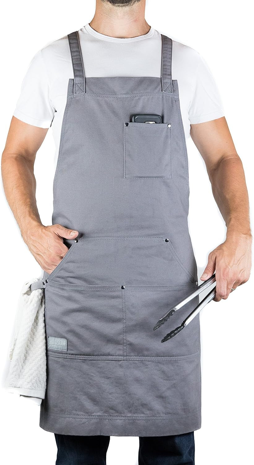 - Professional Grade Chef Apron for Kitchen, BBQ & Grill