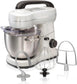 Electric Stand Mixer, 4 Quarts, Dough Hook, Flat Beater Attachments, Splash Guard 7 Speeds with Whisk, Red