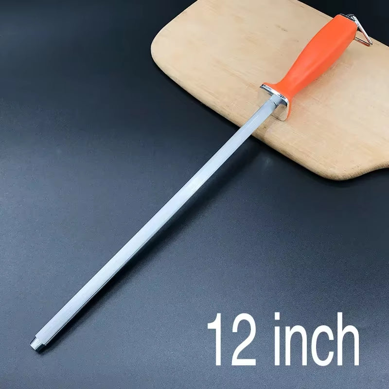 Diamond Sharpening Rod Tungsten Steel Carbon Steel Kitchen Gadgets Slaughterhouse Butcher Ceramic Household Knife Sharpener