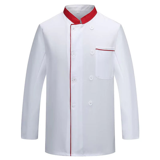 Chef Uniform Jacket Custom Embroidery Print Logo Cooking Clothes Kitchen Shirt Service Hotel Fast Food Hot Pot Cake Shop Coat