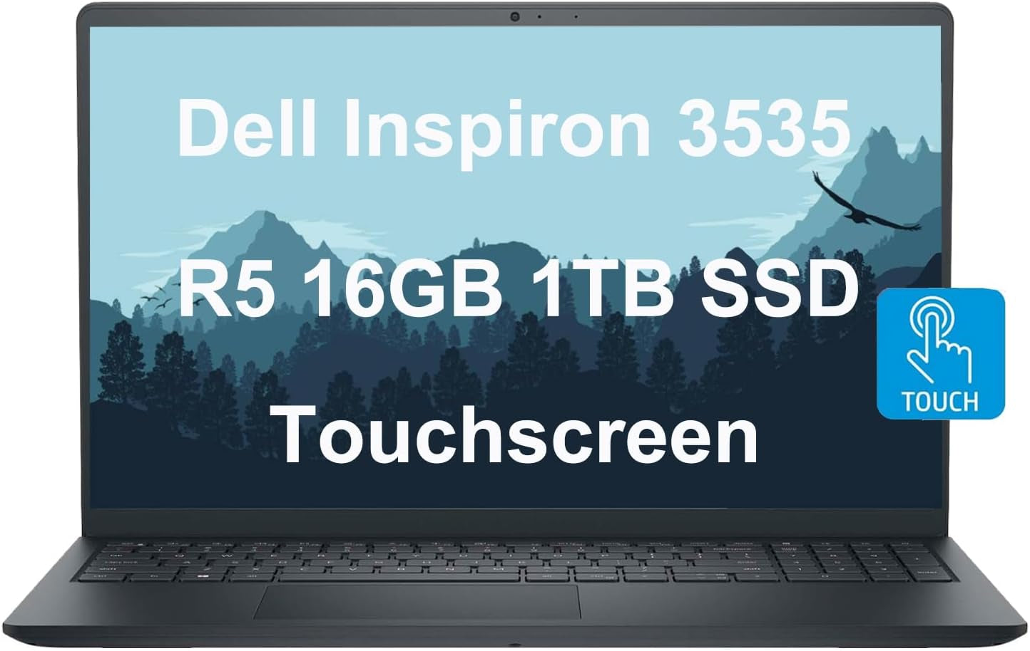 Inspiron 15 15.6" Business Laptop (FHD Touchscreen, AMD Ryzen 5 7530U, 32GB RAM, 1TB SSD, (6-Core Beat I7-1165G7)) Numeric Keypad, Webcam, IST HUB & Pen, Inspiron 3000 3535, Win 11 Pro, Black