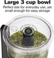 Electric Vegetable Chopper & Mini Food Processor, 3-Cup, 350 Watts, for Dicing, Mincing, and Puree, Black (72850)