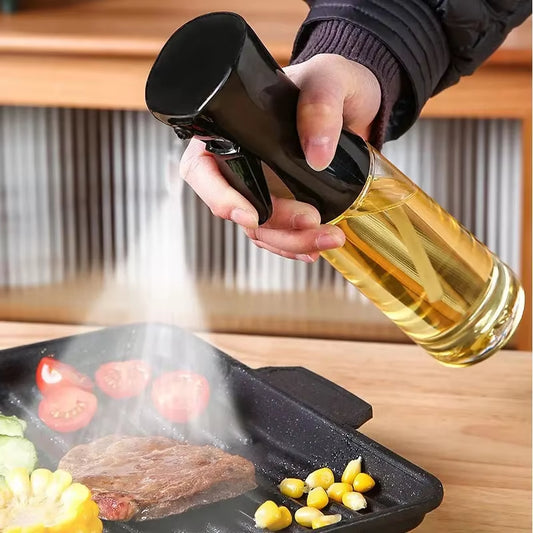 Household Use Oil Bottle Kitchen Home Outdoor Portable Spice Shaker Foggy Air Fryer Oil Kettle Things Spray Tools Gadgets Dining