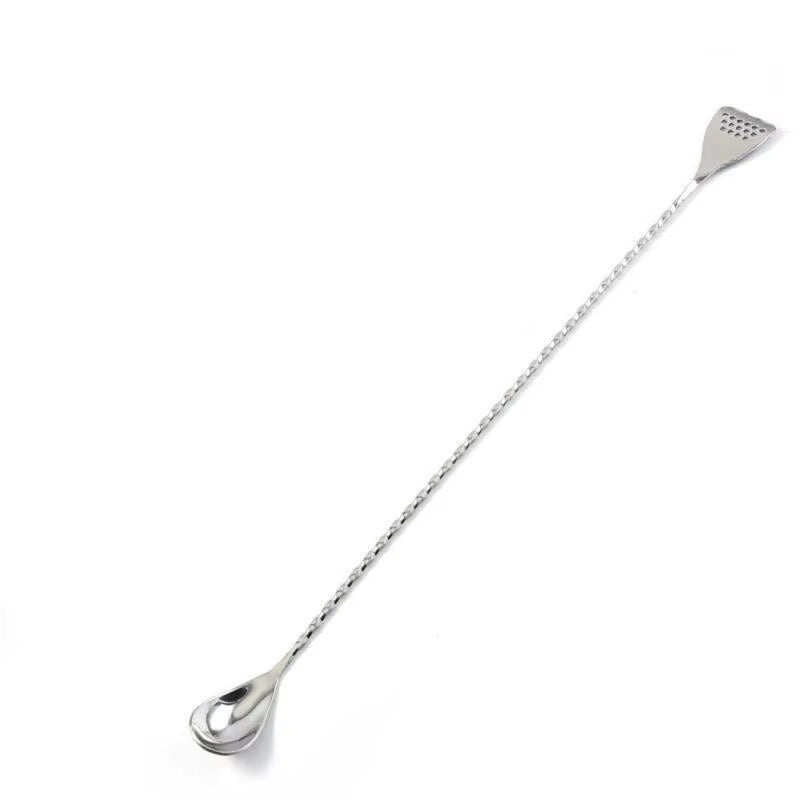 Stainless Steel Cocktail Shaker Mixer Strainer Ice Tongs Mixing Spoon Jigger Rose Gold Black Sliver Muddler Bartender Bar Tools