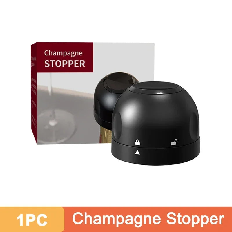 1/2/3Pcs Vacuum Wine Stoppers Reusable Wine Bottle Stoppers Champagne Sealer Cap Set Leak-Proof Retain Freshness Wine Plug Tools