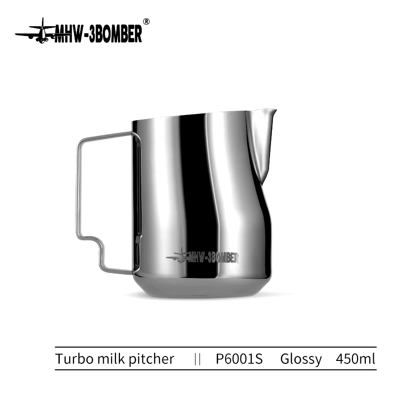 350Ml 450Ml Turbo Milk Frothing Pitcher Steaming Pitchers Professional Milk Foam Jug Home Barista Kitchen Accessorie