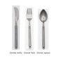 Retro Scrub 304 Stainless Steel Flatware Kitchen Cutlery Set Steak Knife Fork Spoon Set Dessert Fork Vintage Restaurant Cutlery