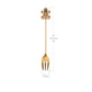 Christmas Spoons Forks Set Stainless Steel Gold Silver Coffee Spoons Cute Elk Christmas Tree Gingerbread Man Salad Dessert Fork