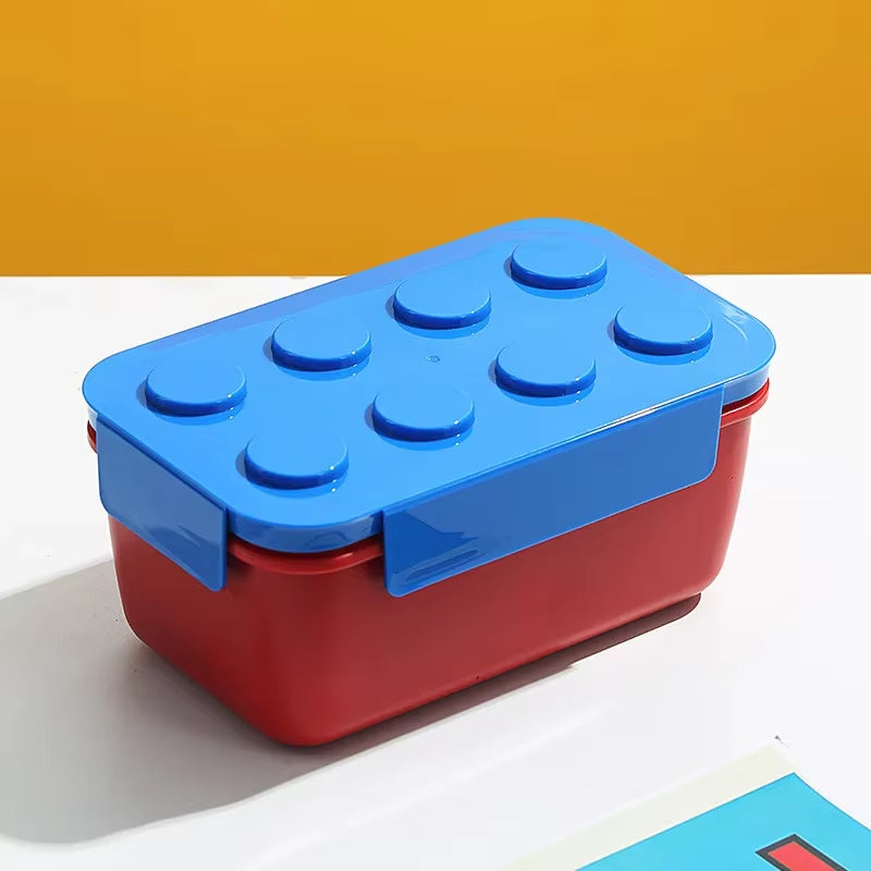 1050/1300Ml Portable Lunch Box Building Block Bento Box Fruit Salad Tableware Food Container Children Student Picnic Kit Kitchen